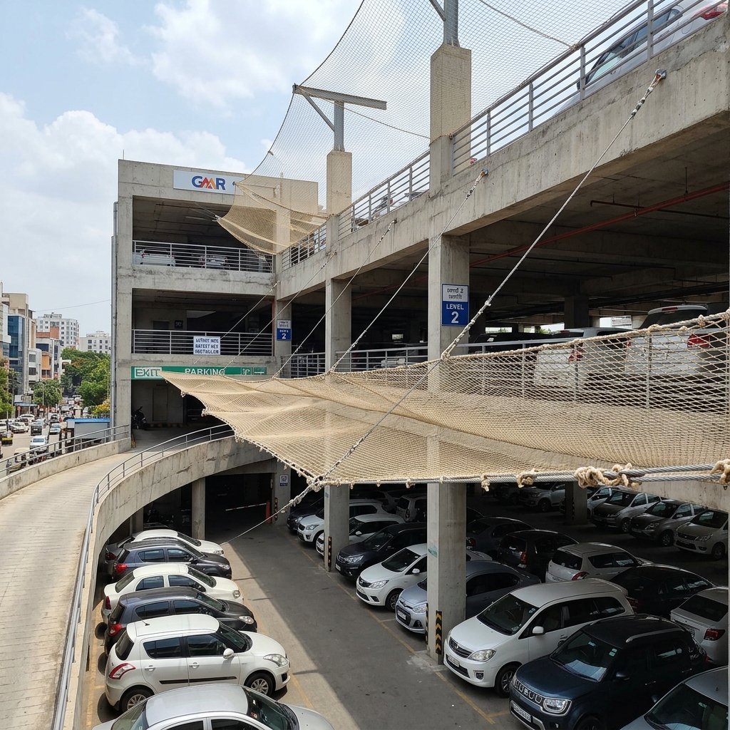 Car Parking Nets Bengaluru - Varahi Safety Nets